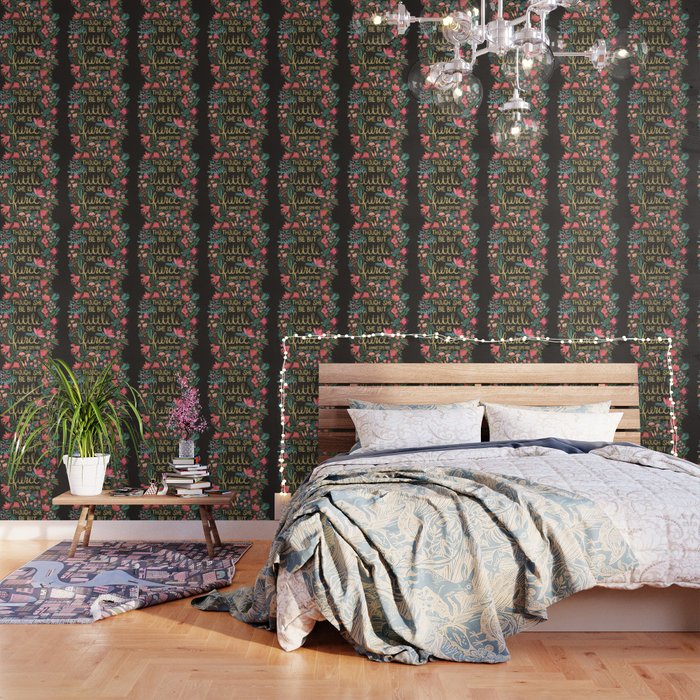 Little & Fierce on Charcoal Wallpaper Gallery Image 3