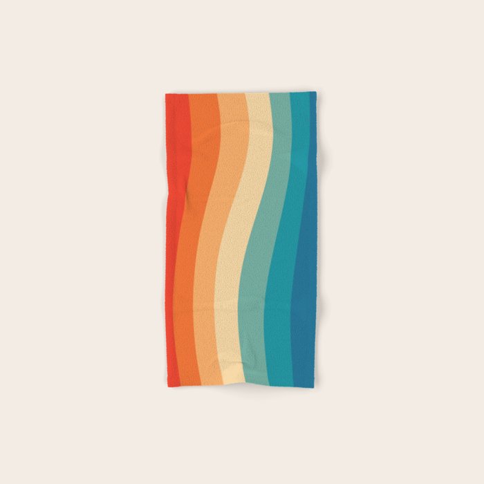 Retro 70s Rainbow Bath Towel Gallery Image 1