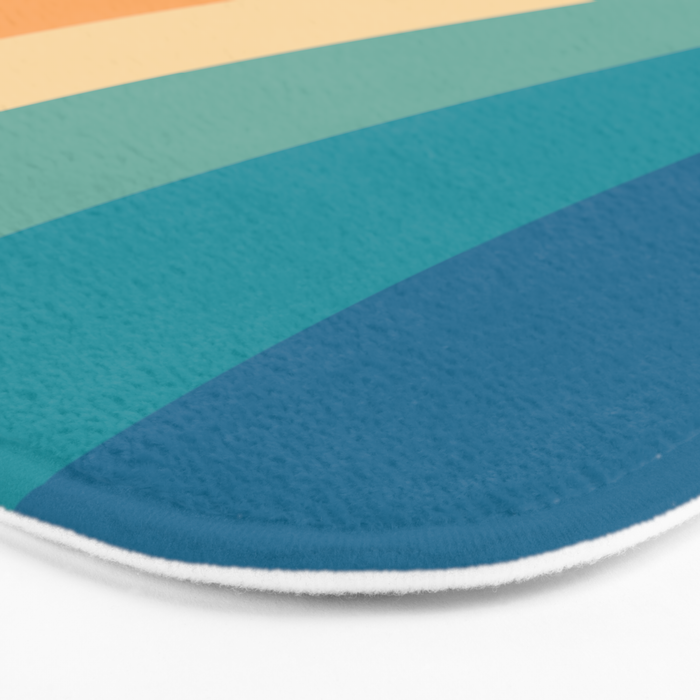 Retro 70s Rainbow Bath Mat Gallery Image 3