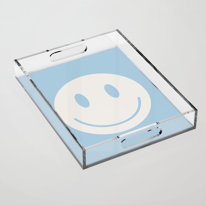 Happy Thoughts Baby Blue Acrylic Tray Gallery Image 1