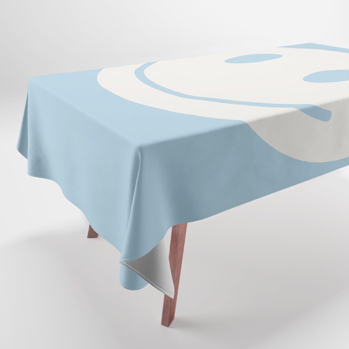 Happy Thoughts Baby Blue Tablecloth Gallery Image 1