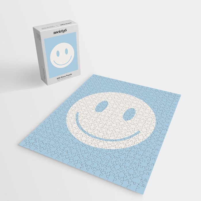Happy Thoughts Baby Blue Jigsaw Puzzle Gallery Image 2