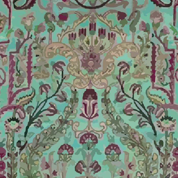 Persian Kirman Rug Floral Pattern Cute Abstract Flowers Coffee Mug Gallery Image 2