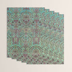 Persian Kirman Rug Floral Pattern Cute Abstract Flowers Wrapping Paper Gallery Image 3