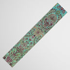 Persian Kirman Rug Floral Pattern Cute Abstract Flowers Table Runner Gallery Image 3