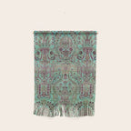 Persian Kirman Rug Floral Pattern Cute Abstract Flowers Wall Hanging Gallery Image 1