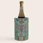 Persian Kirman Rug Floral Pattern Cute Abstract Flowers Wine Chiller Gallery Image 2