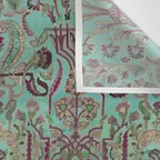 Persian Kirman Rug Floral Pattern Cute Abstract Flowers Wall Tapestry Gallery Image 3