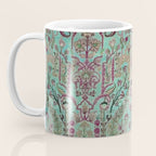Persian Kirman Rug Floral Pattern Cute Abstract Flowers Coffee Mug Gallery Image 3