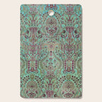 Persian Kirman Rug Floral Pattern Cute Abstract Flowers Cutting Board Gallery Image 1
