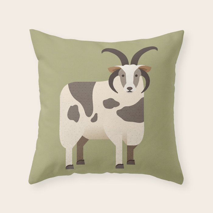 Whimsy Jacob Sheep Throw Pillow Gallery Image 6