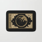 The New Moon - Dark Background Bath Mat Gallery Image 1