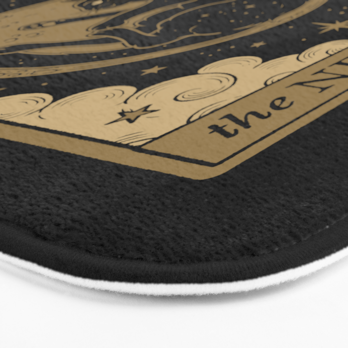 The New Moon - Dark Background Bath Mat Gallery Image 3