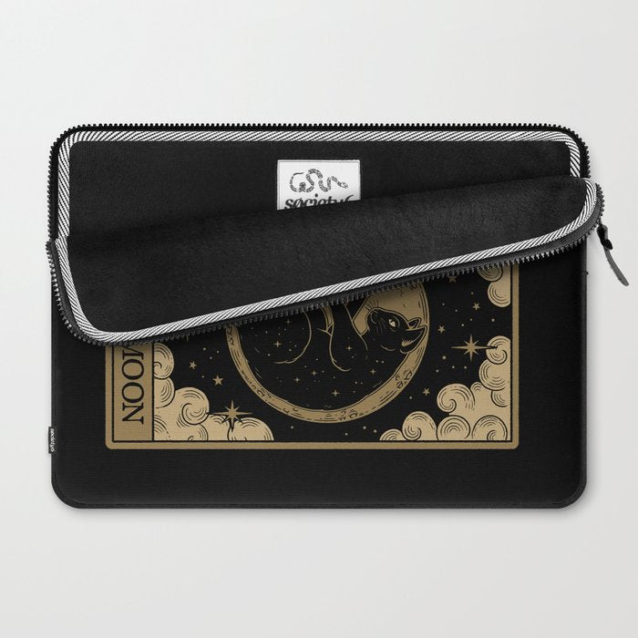The New Moon - Dark Background Laptop Sleeve Gallery Image 2