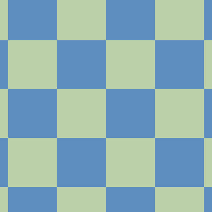 Blue and Light Green Checkerboard Pattern Coffee Mug Gallery Image 2