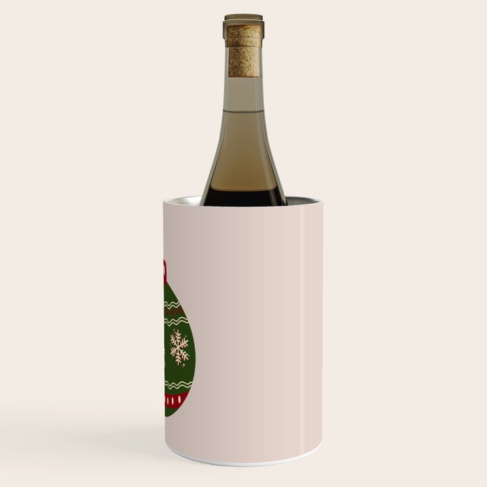 Christmas Bauble Green And Red Wine Chiller Gallery Image 3