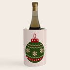 Christmas Bauble Green And Red Wine Chiller Gallery Image 1