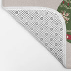 Christmas Bauble Green And Red Bath Mat Gallery Image 2