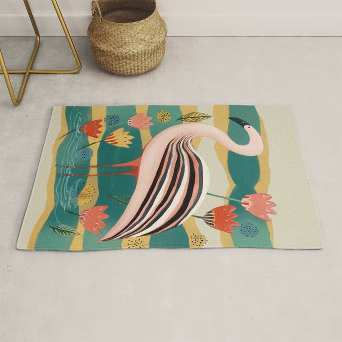 Pink Flamingo Rug Gallery Image 1