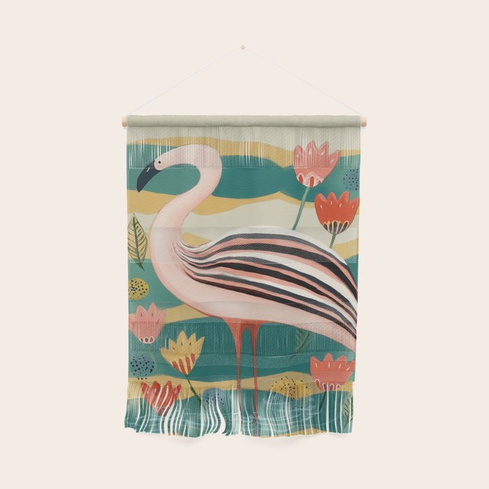 Pink Flamingo Wall Hanging Gallery Image 1