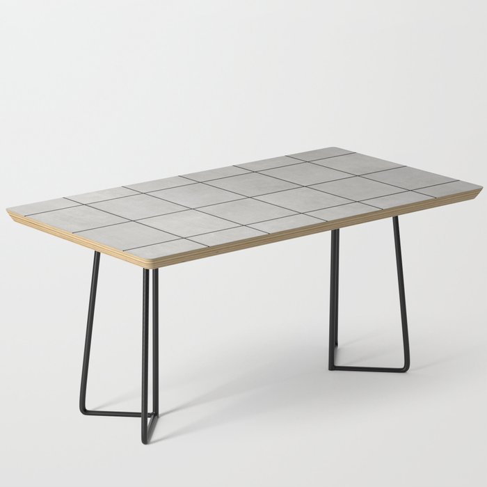 Large Grid Pattern - Grey Coffee Table Gallery Image 1