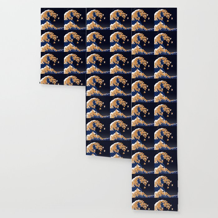 Shiba Inu The Great Wave in Night Wallpaper Gallery Image 3