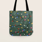 Christmas fairy lights Tote Bag Gallery Image 1