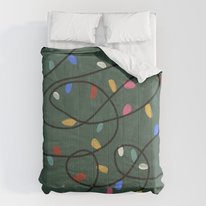 Christmas fairy lights Comforter Gallery Image 1
