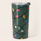 Christmas fairy lights Travel Mug Gallery Image 2