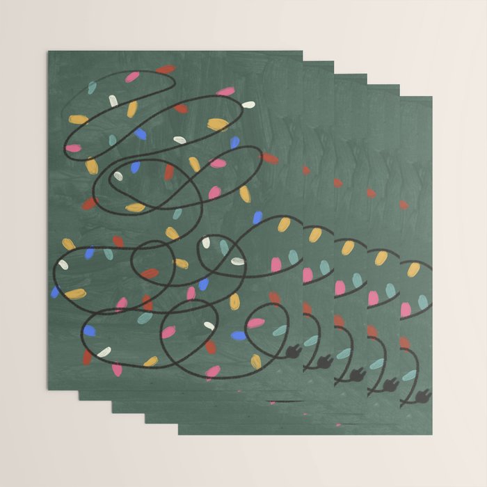 Christmas fairy lights Wrapping Paper Gallery Image 3