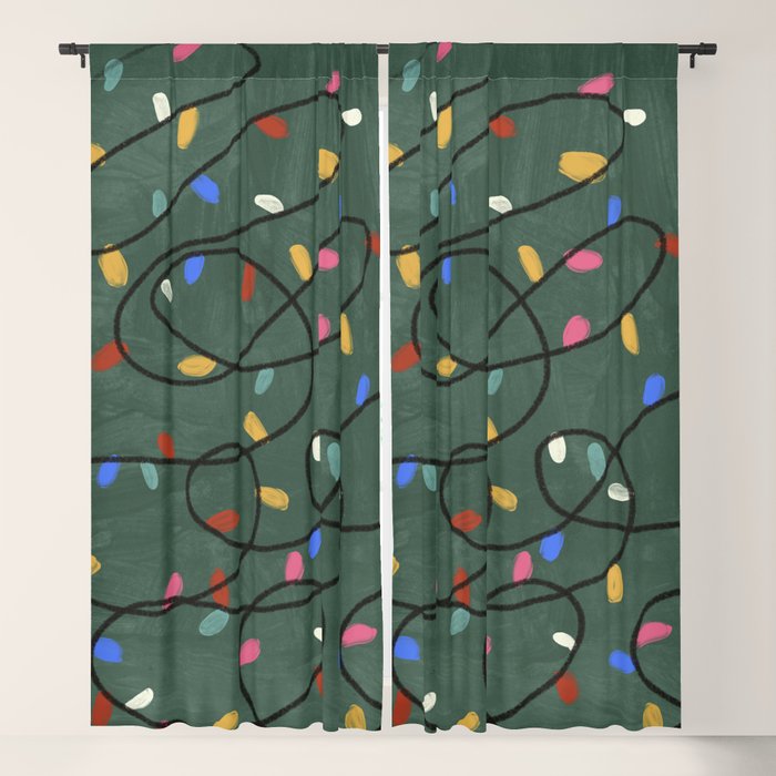 Christmas fairy lights Window Curtain Gallery Image 1