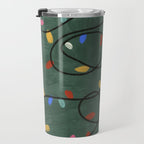 Christmas fairy lights Travel Mug Gallery Image 3