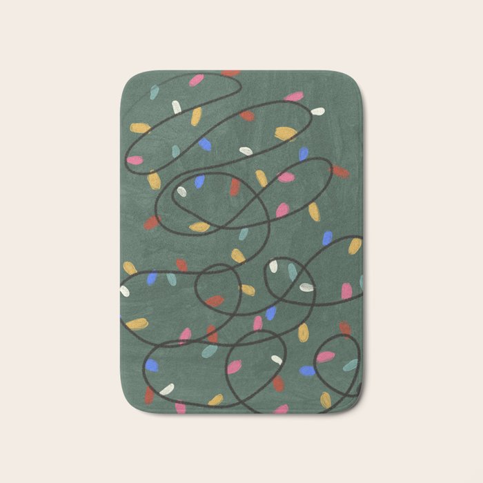 Christmas fairy lights Bath Mat Gallery Image 1