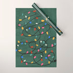 Christmas fairy lights Wrapping Paper Gallery Image 1