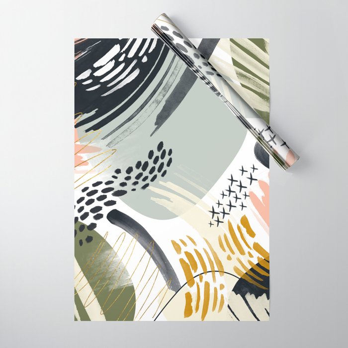 Abstract autumn season Wrapping Paper Gallery Image 1