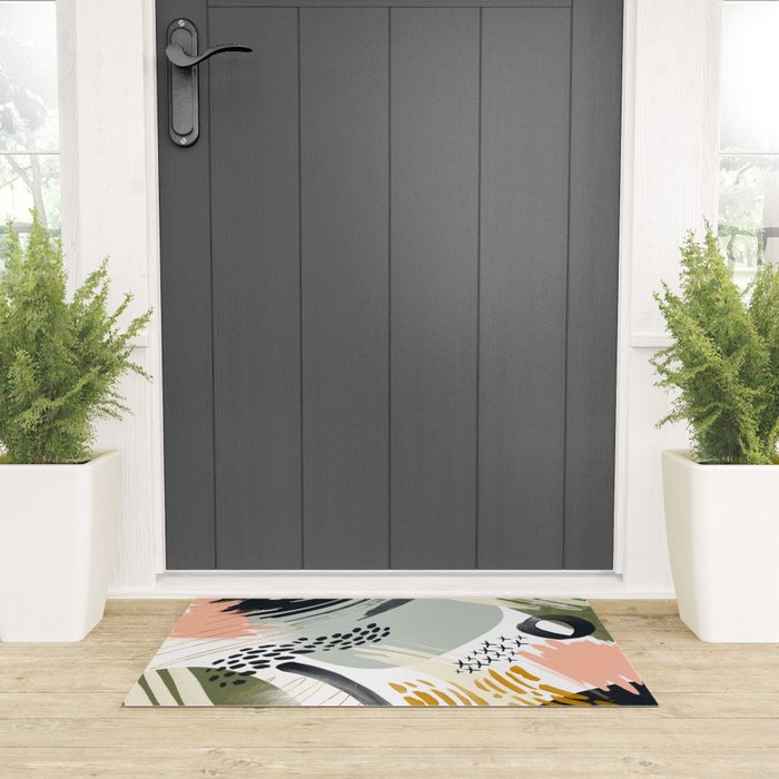 Abstract autumn season Welcome Mat Gallery Image 3
