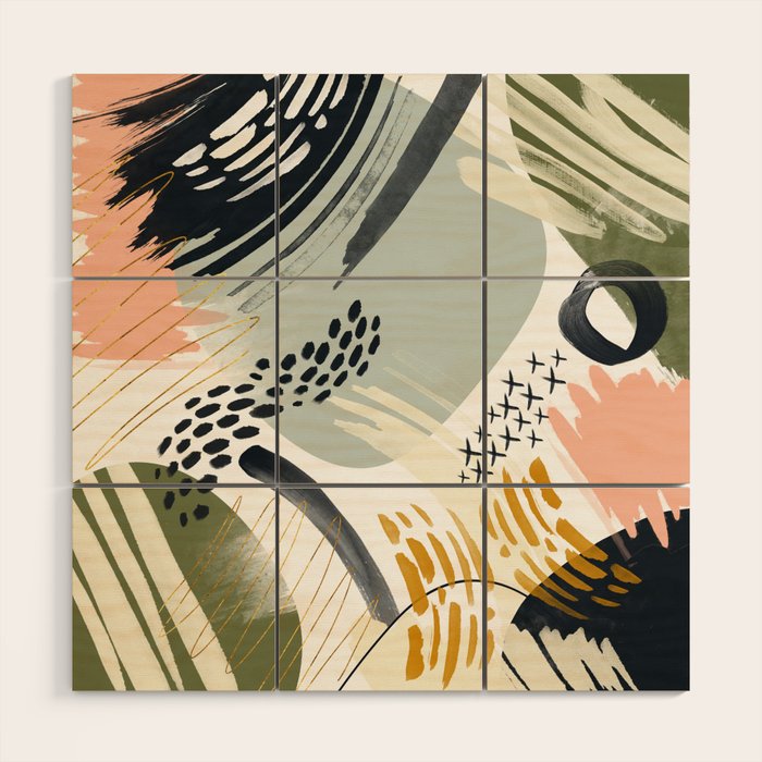 Abstract autumn season Wood Wall Art Gallery Image 1