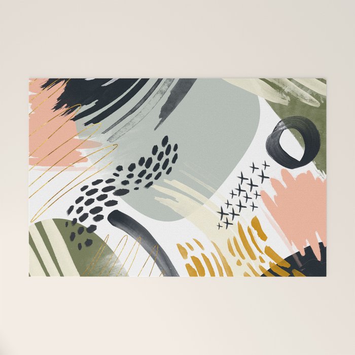 Abstract autumn season Welcome Mat Gallery Image 1