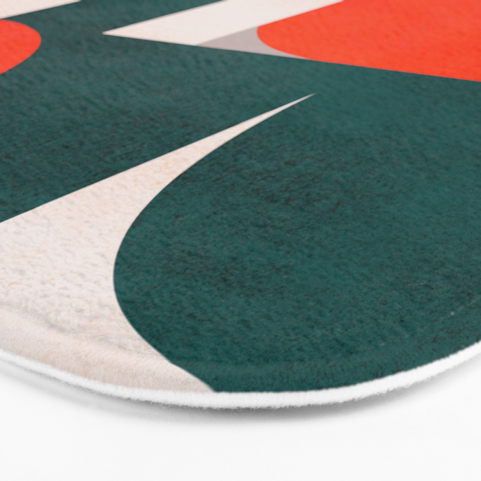 Mid century landscape Bath Mat Gallery Image 3
