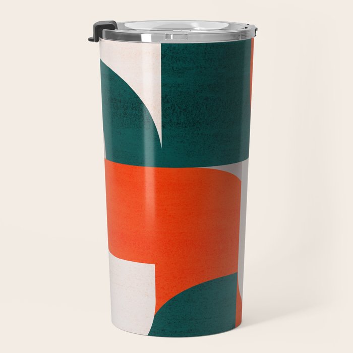 Mid century landscape Travel Mug Gallery Image 3