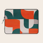 Mid century landscape Laptop Sleeve Gallery Image 1