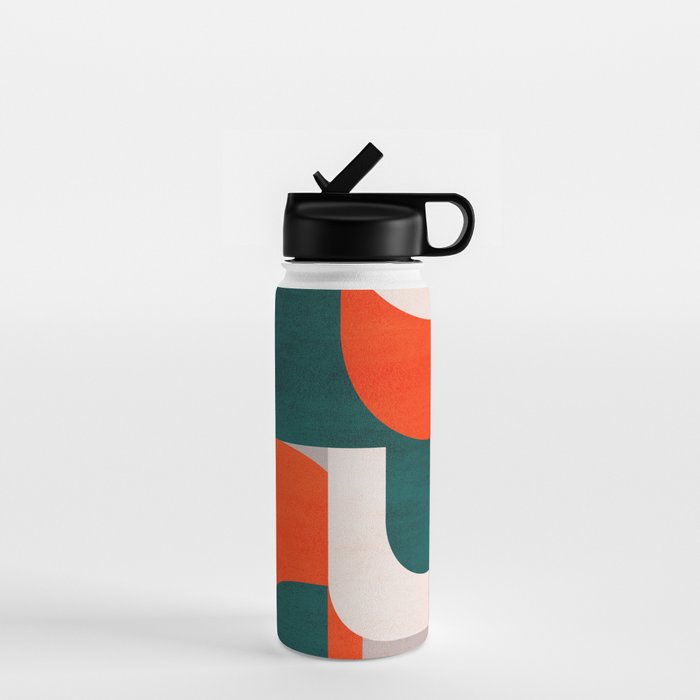 Mid century landscape Water Bottle Gallery Image 1
