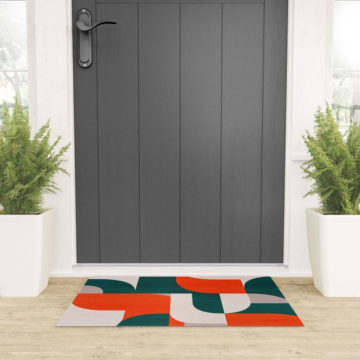 Mid century landscape Welcome Mat Gallery Image 3