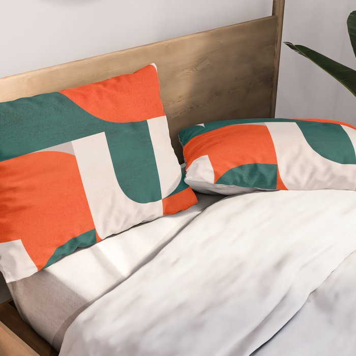 Mid century landscape Pillow Sham Gallery Image 2