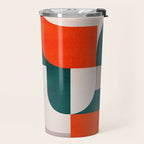 Mid century landscape Travel Mug Gallery Image 2