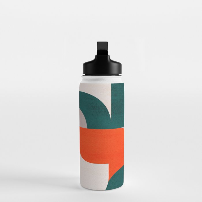 Mid century landscape Water Bottle Gallery Image 3