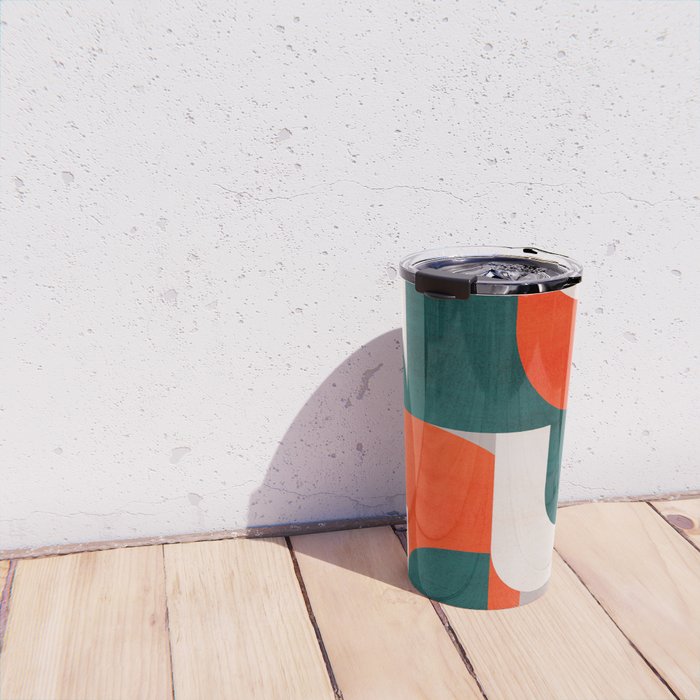 Mid century landscape Travel Mug Gallery Image 4