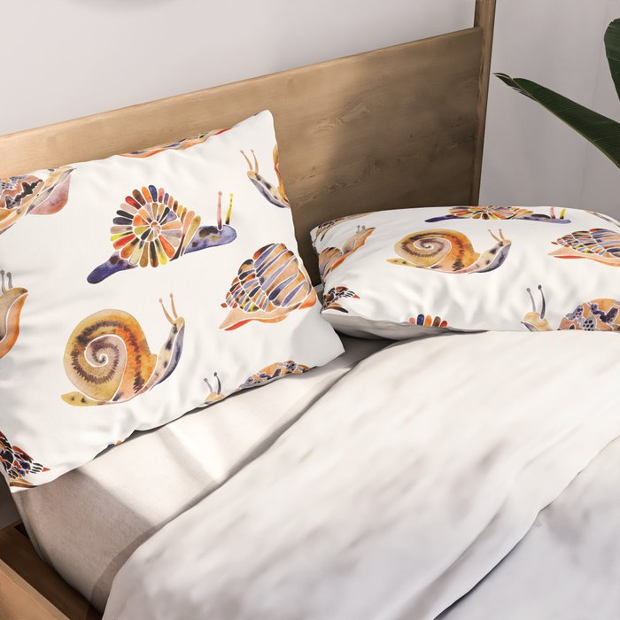 Snail Collection Pillow Sham Gallery Image 2