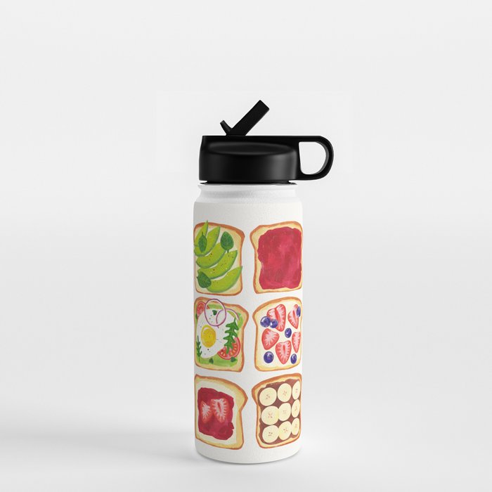 The Toast Club: Brunch Art Water Bottle Gallery Image 1