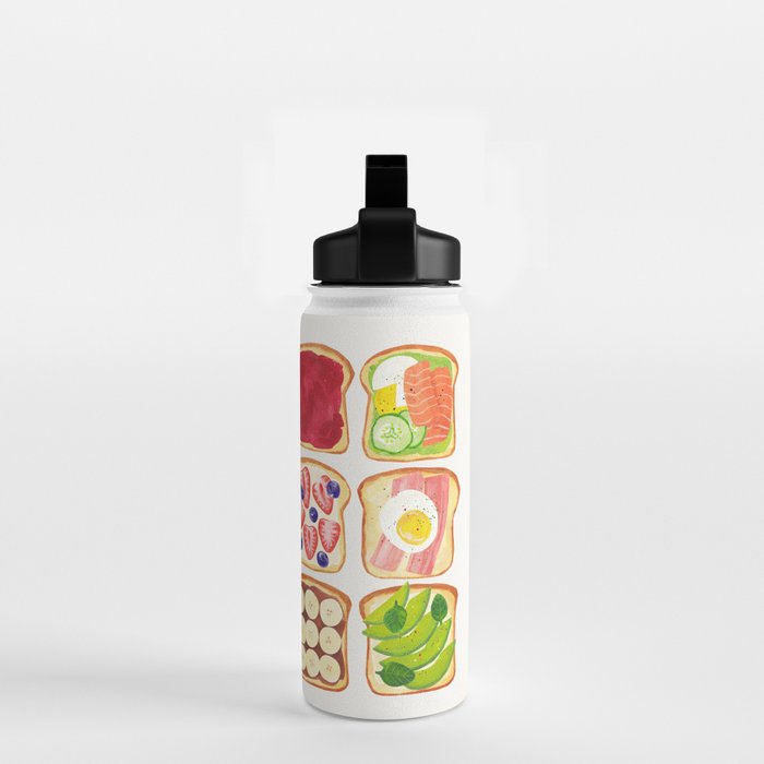 The Toast Club: Brunch Art Water Bottle Gallery Image 2